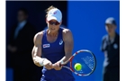 BIRMINGHAM, ENGLAND - JUNE 12:  Samantha Stosur of Australia hits a return during Day Four of the Aegon Classic at Edgbaston Priory Club on June 12, 2014 in Birmingham, England.  (Photo by Paul Thomas/Getty Images)